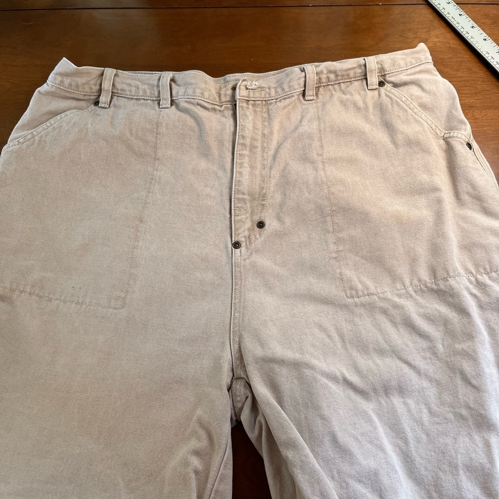 Men's Casual Cargo Shorts in Light Tan Need Button
